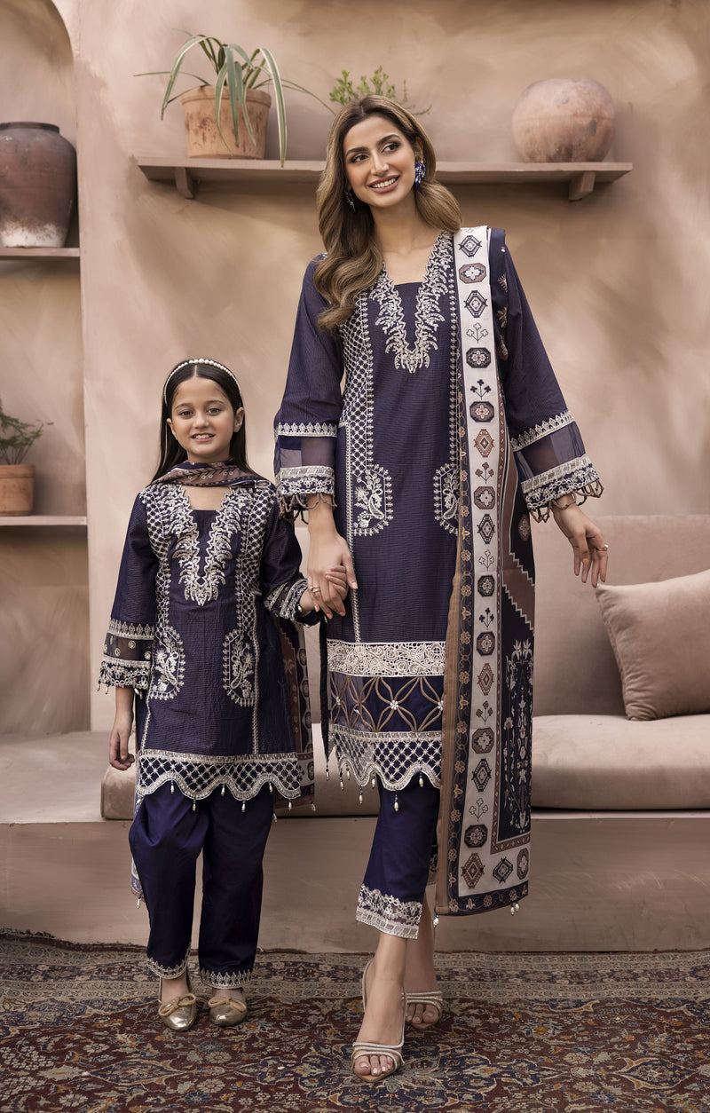 EID LAWN FOR GIRLS BY MONA ELMG3