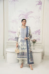 Off-White Embroidered 3pc Khaddar Winter Suit SKK4