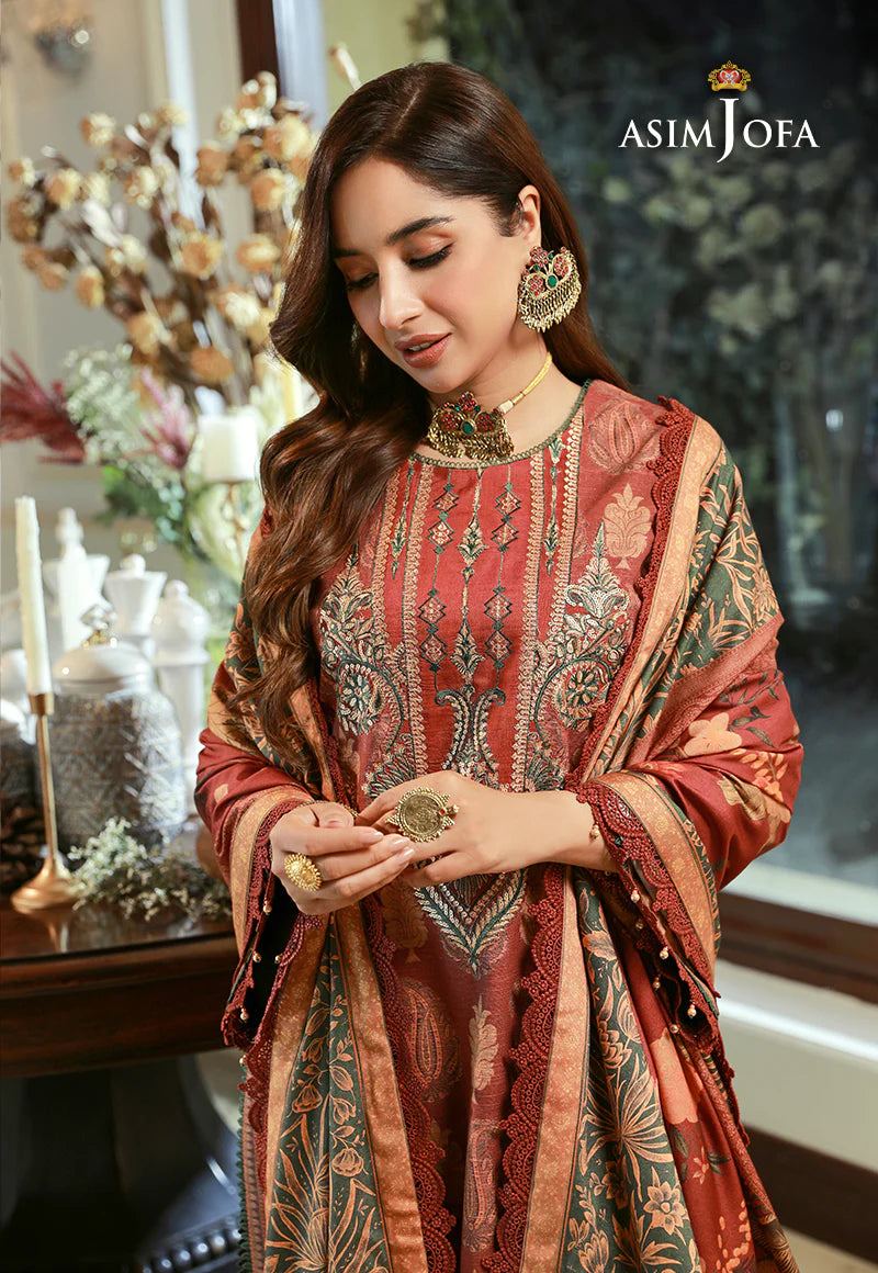 ASIM JOFA ASRA WINTER SHAWL COLLECTION 05