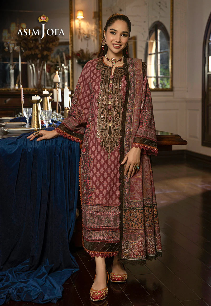 ASIM JOFA ASRA WINTER SHAWL COLLECTION 07