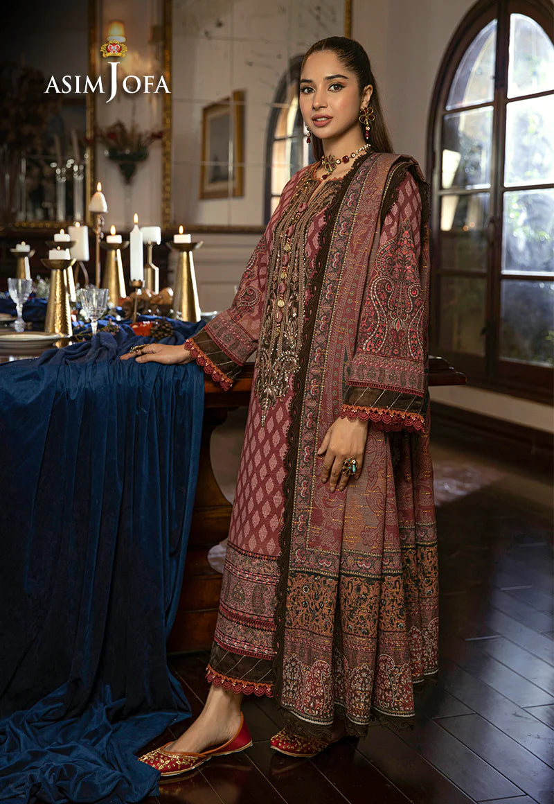 ASIM JOFA ASRA WINTER SHAWL COLLECTION 07