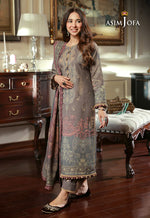 ASIM JOFA ASRA WINTER SHAWL COLLECTION 08