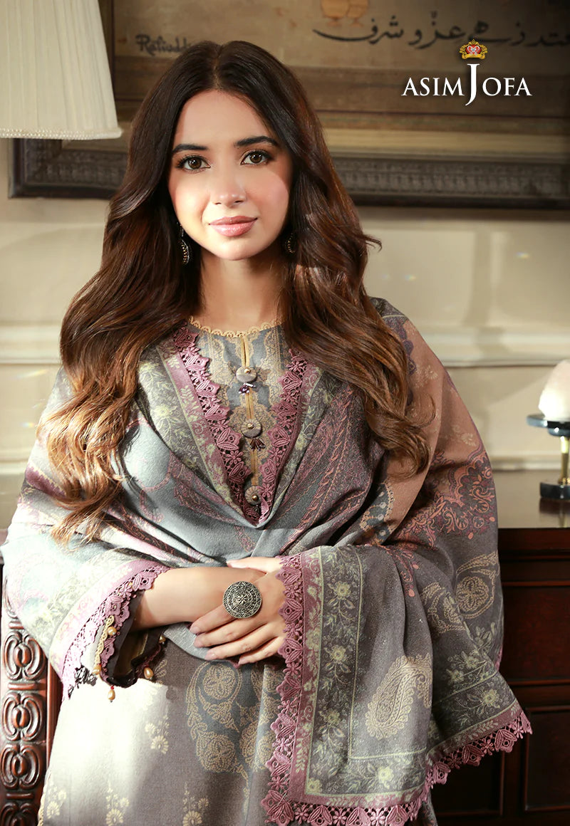 ASIM JOFA ASRA WINTER SHAWL COLLECTION 08