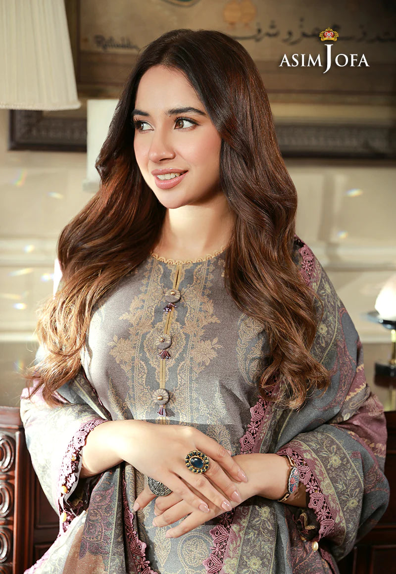 ASIM JOFA ASRA WINTER SHAWL COLLECTION 08