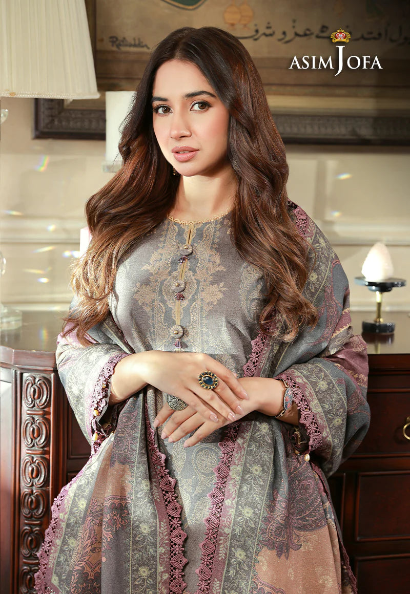 ASIM JOFA ASRA WINTER SHAWL COLLECTION 08