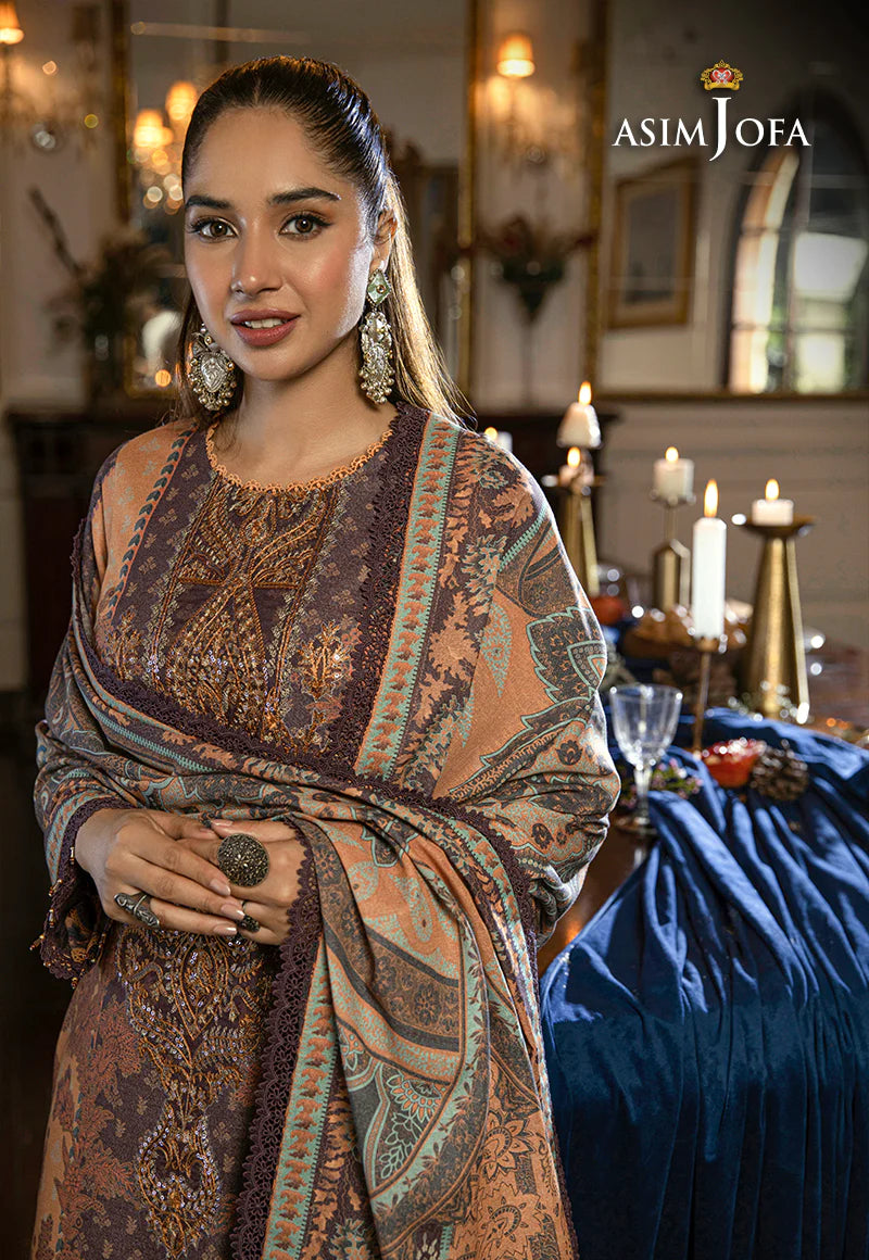 ASIM JOFA ASRA WINTER SHAWL COLLECTION 09