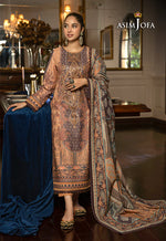 ASIM JOFA ASRA WINTER SHAWL COLLECTION 09