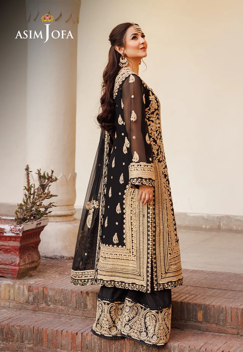 Asim Jofa EMBROIDERED CHIFFON 3 PCS AJCE-06