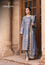 Asim Jofa EMBROIDERED PAPER COTTON 3 PCS AJCE-12