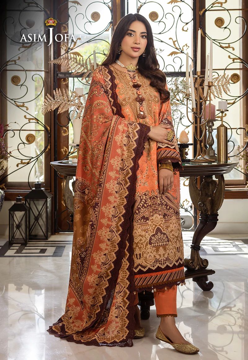 ASIM JOFA AIRA WINTER SHAWL COLLECTION 09