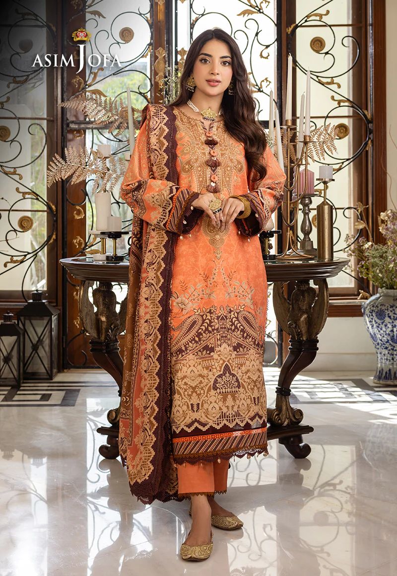 ASIM JOFA AIRA WINTER SHAWL COLLECTION 09