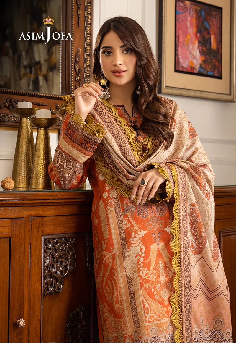 ASIM JOFA AIRA WINTER SHAWL COLLECTION 12