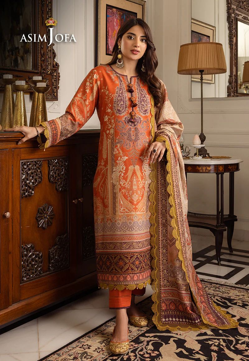 ASIM JOFA AIRA WINTER SHAWL COLLECTION 12