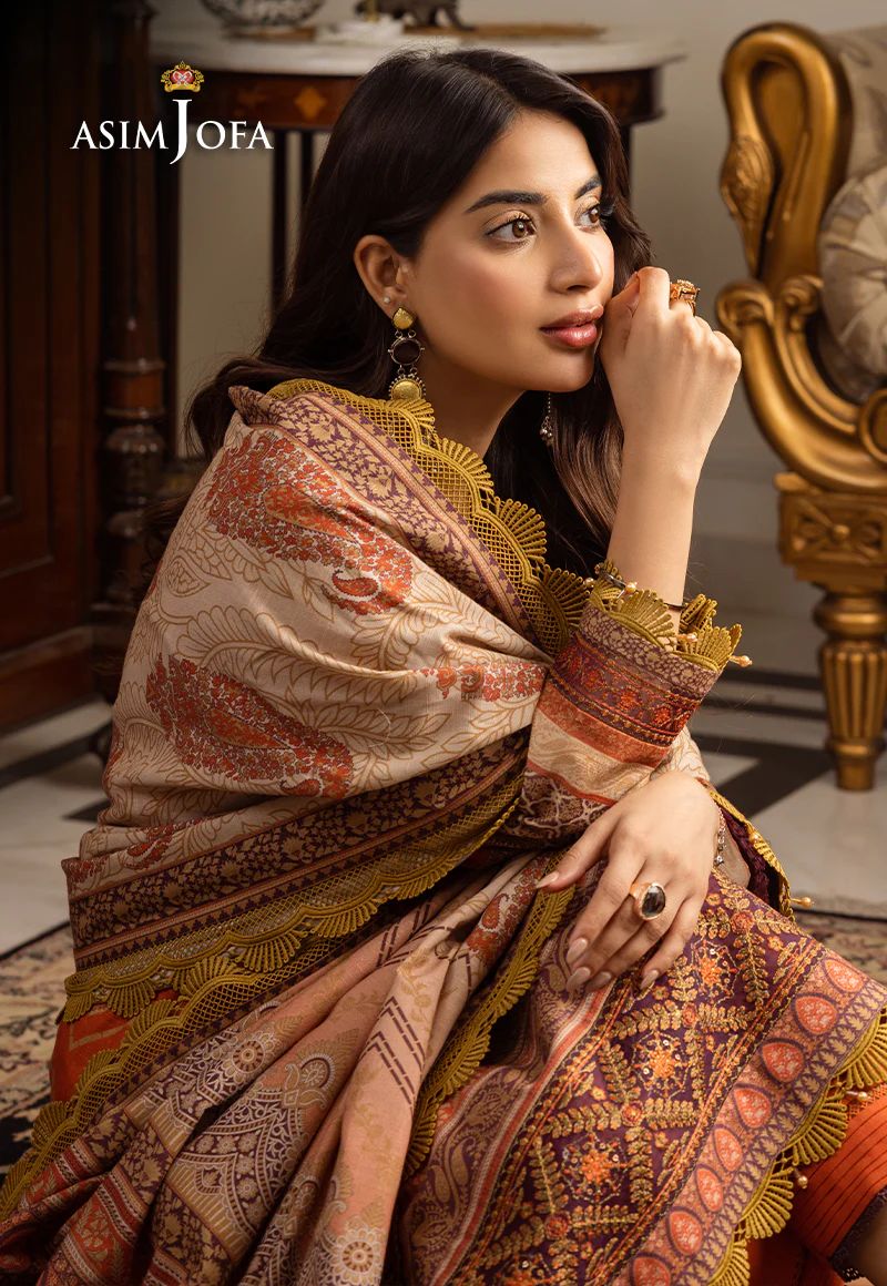 ASIM JOFA AIRA WINTER SHAWL COLLECTION 12