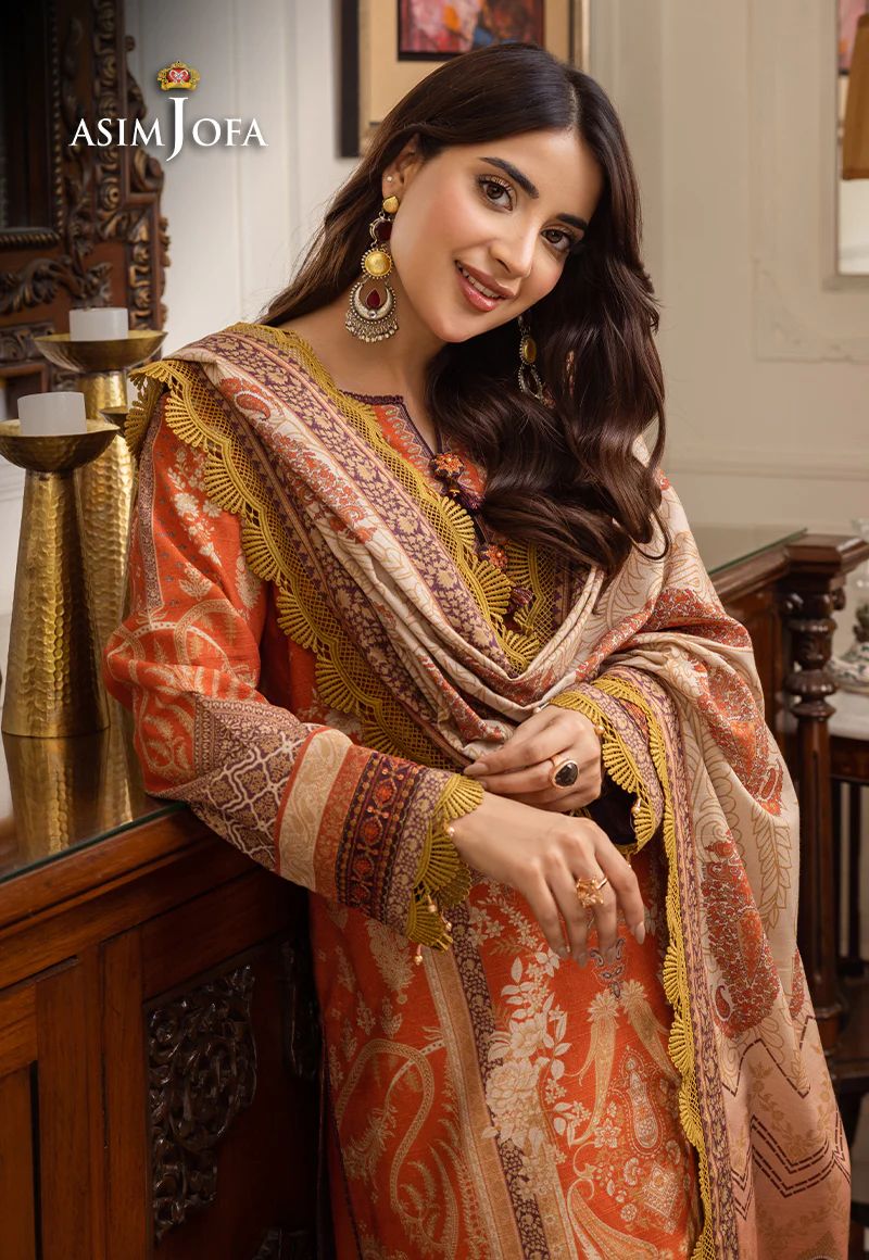 ASIM JOFA AIRA WINTER SHAWL COLLECTION 12