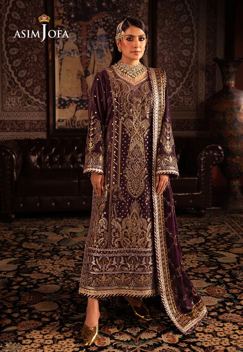 ASIM JOFA MAKHMAL WEDDING VELVET 06