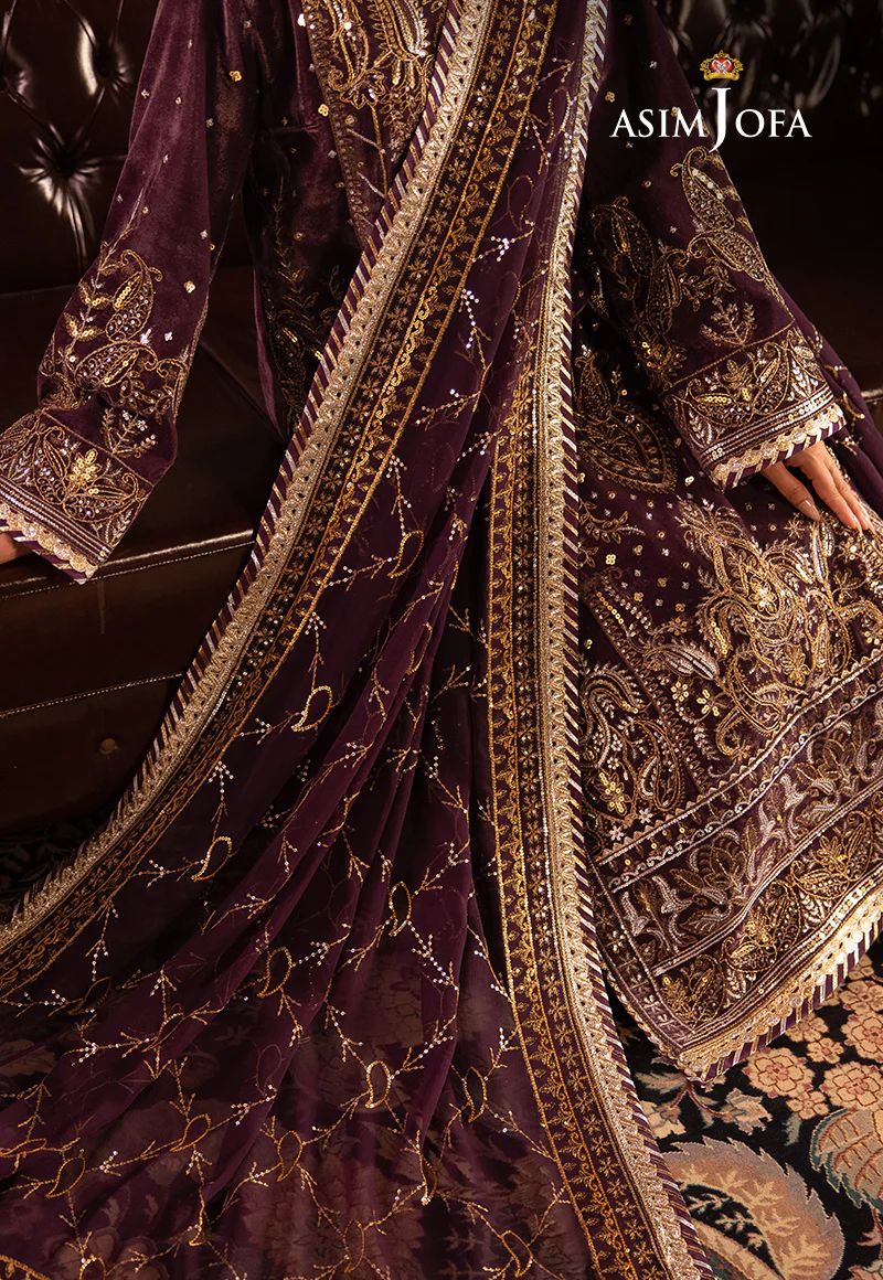 ASIM JOFA MAKHMAL WEDDING VELVET 06