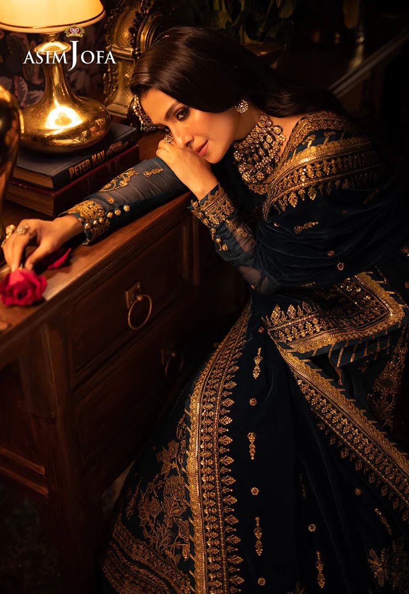 ASIM JOFA MAKHMAL WEDDING VELVET 07