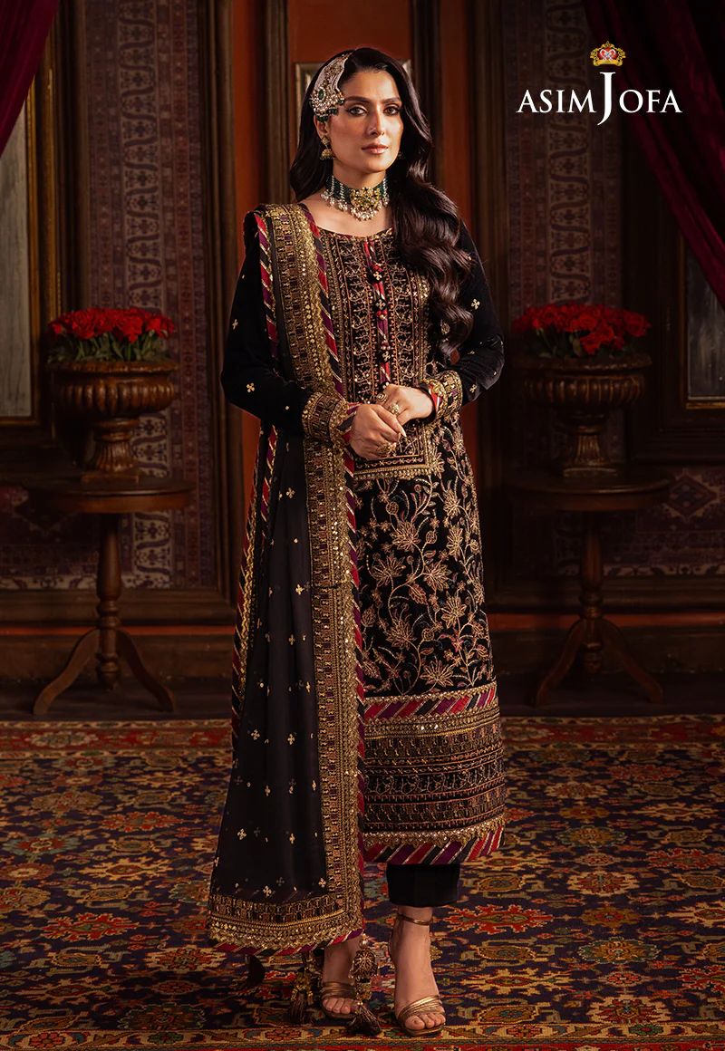 ASIM JOFA MAKHMAL WEDDING VELVET 08