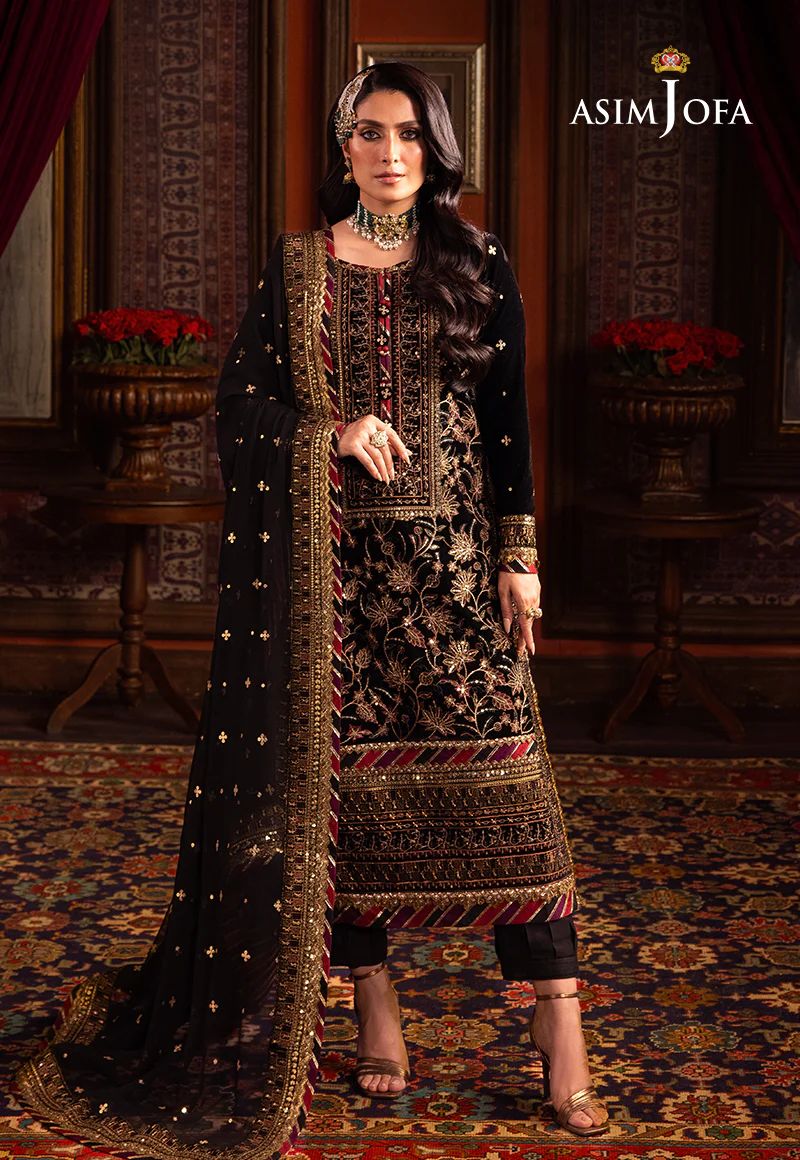 ASIM JOFA MAKHMAL WEDDING VELVET 08