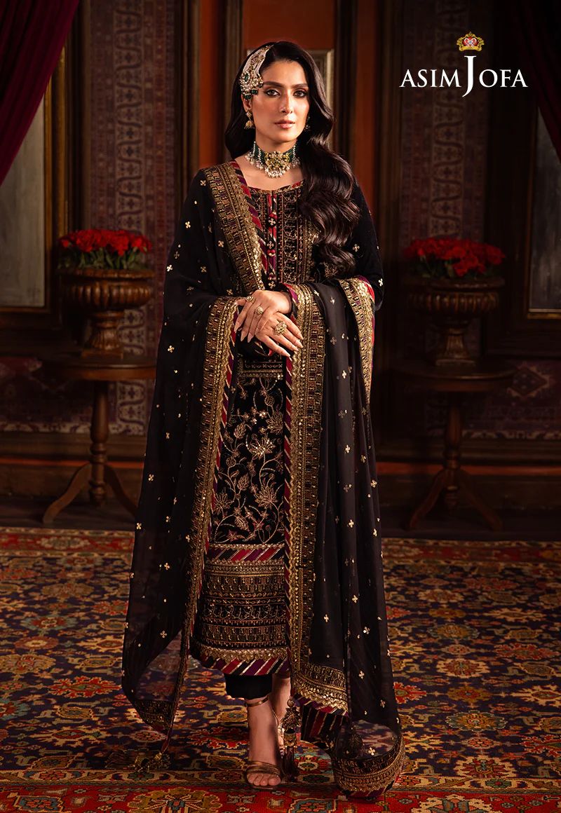 ASIM JOFA MAKHMAL WEDDING VELVET 08