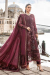 MARIA B WINTER LINEN COLLECTION AUBERGINE DL-1103