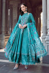 MARIA B WINTER LINEN COLLECTION TEAL DL-1105