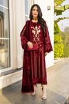 Arwah Velvet Elegance Womenswear Maroon AEF6