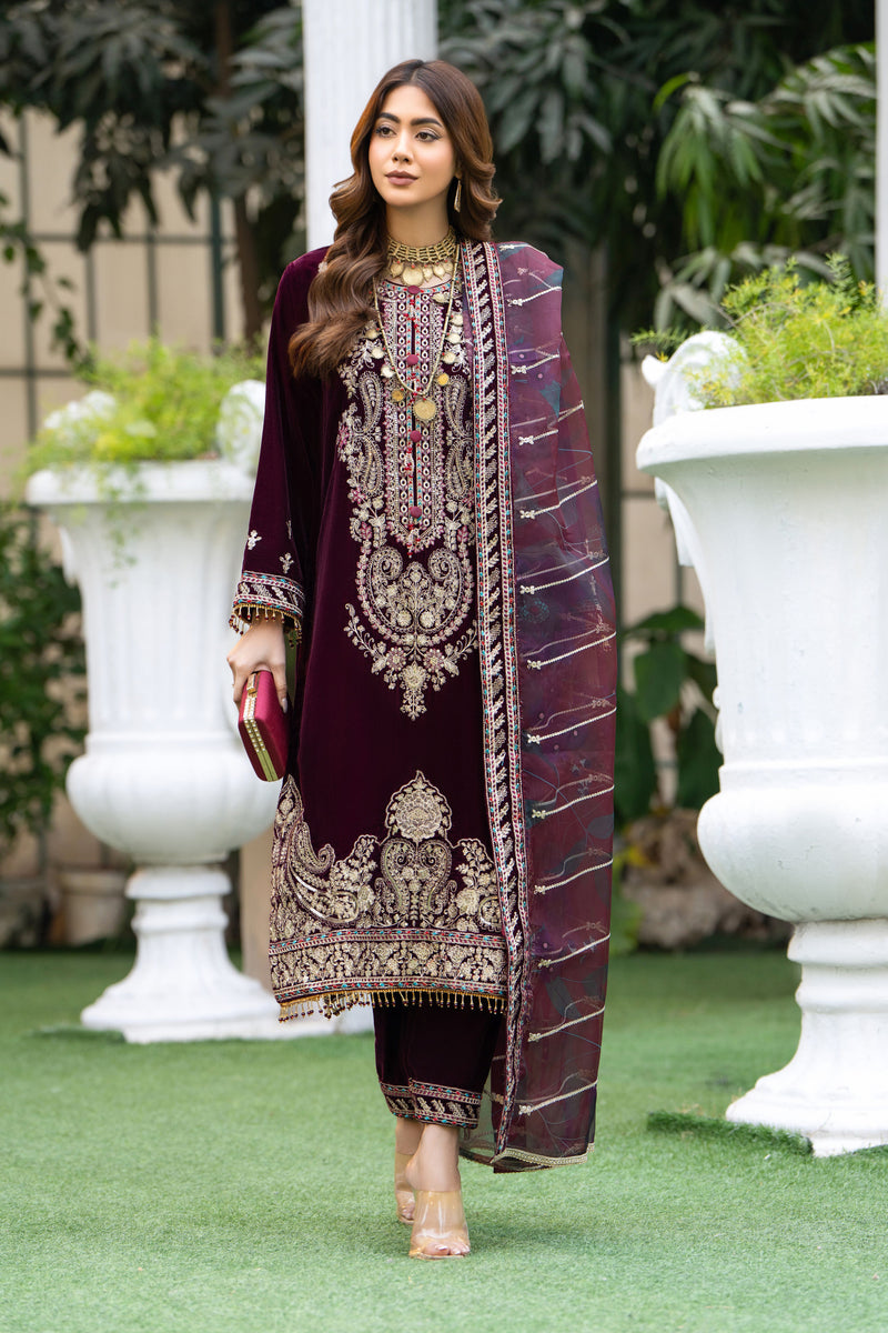 Velvet Artistry Ready to Wear Women Dress by ARWAH VAR5