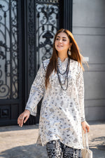 VOGUE VISTAS LINEN EMBROIDERED DRESS BY ZAIWA ZB3