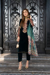 VOGUE VISTAS VELVET EMBROIDERED DRESS BY ZAIWA ZB7