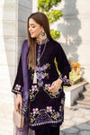 VOGUE VISTAS VELVET EMBROIDERED DRESS BY ZAIWA ZB11