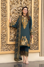 Raw Silk and Sparkle Ready to Wear Dress by Gul Warun RSS9