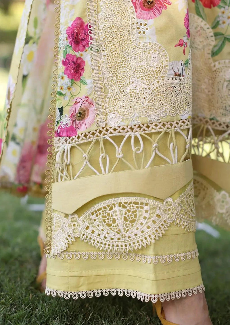 ELAF PRINT CHIKANKARI ECK-06A SUNSHINE BOUQUET