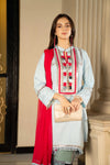 3PC LINEN EMBROIDERED DRESS BY AABPARA 2A