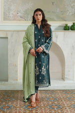 Mughal Majesty 3pc Embroidered Khaddar Dress by Sahar SW24-10