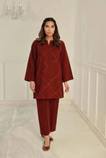 ROSEWOOD CROSS HATCH DRESS BY SAHAR