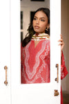 Sunset Rust 3pc Embroidered Khaddar Dress by Sahar SW24-5