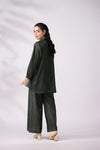 Elegant Green Crepe Silk Co-ord Set LDM6