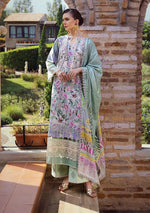 ELAF CHIKANKARI LAWN OAK MIST ECT-03B