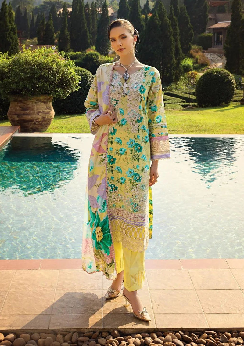 ELAF CHIKANKARI LAWN MISTY SERENADE ECT-06B