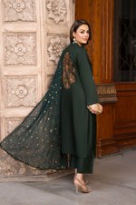 3PC READY TO WEAR RAW SILK DRESS BY GUL WARUN GRS13