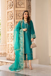 3PC READY TO WEAR RAW SILK DRESS BY GUL WARUN GRS11