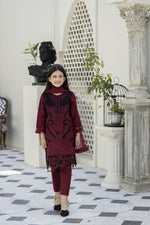 SAFFRON JACQUARD LAWN GIRLS COLLECTION BY MONA SMEG6