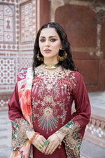 SAKEENA HASAN COTTON JACQUARD WOMEN DRESS 05