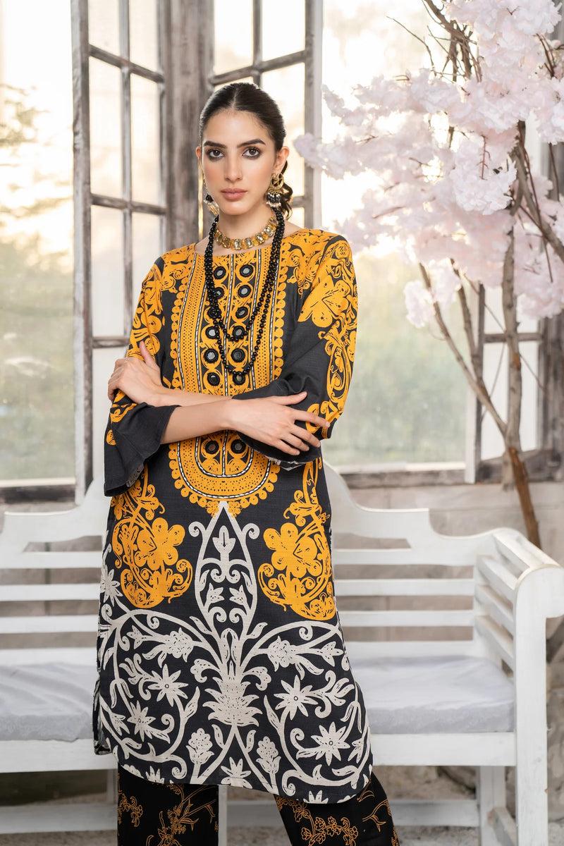 Ready To Wear 2 Pcs Winter Khaddar Dress By Aabpara 10