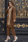 Winter Linen Dress With Wool Stole by Miski WDW1