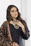 ZOYA LAKHANI WINTER LINEN EMBROIDERED DRESS 03