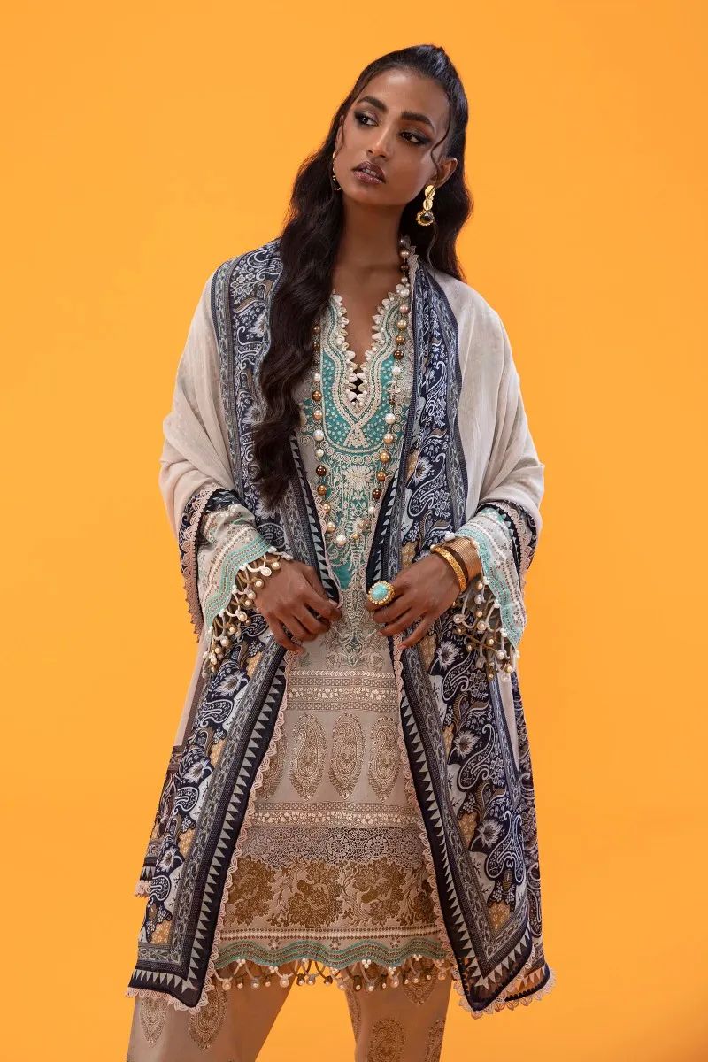 Sana Safinaz Muzlin Ready to Wear Embroidered Lawn Collection 11B