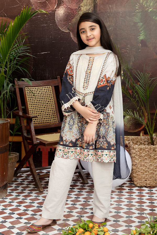 Girls Lawn Ready to Wear 3 Pcs Collection by Mona 06